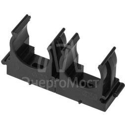 Держатель для труб (клипса) d20мм CLIP-20-B-MP прямой монтаж черн. (уп.100шт) Эра Б0062030