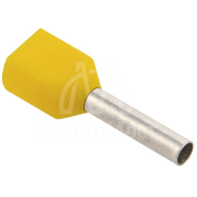 Наконечник-гильза изол. НГИ2 1.0-10 желт. (уп.100шт) IEK UTE10-D2-3-100
