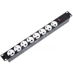 Блок распределения питания БР 16-008 гор.размещ. 8xSchuko базовые 10А C14 ЦМО 892509