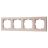 Рамка 4-местн. горизонт. VESNA кремов. LEZARD 742-0300-149
