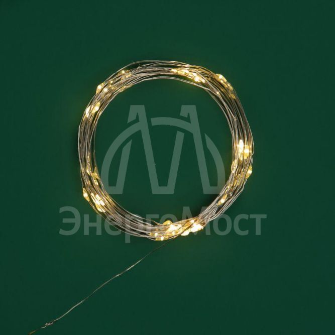 Гирлянда светодиодная &amp;quot;Роса&amp;quot; 5м 50LED тепл. бел. 0.5Вт IP20 USB Neon-Night 315-966