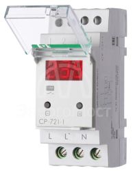 Реле напряжения CP-721-1 (однофазное; цифровая индикация; напряжение питания 50-450В контакт 1NO 63А встроен. таймер регистрация аварий в памяти индикация текущего напряжения) (аналог УЗМ) F&amp;F EA04.009.013