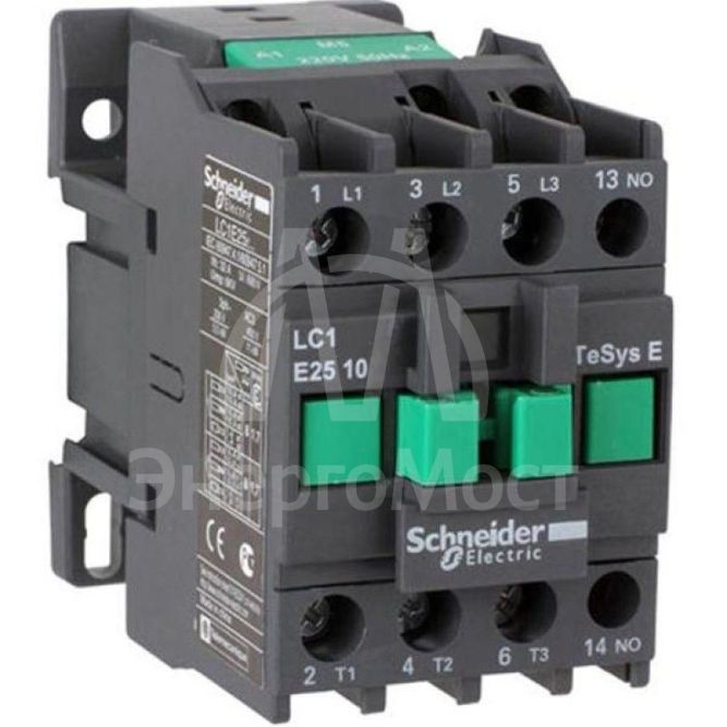 Контактор 3п 25А 1НО 24В AC TeSys E SchE LC1E2510B5