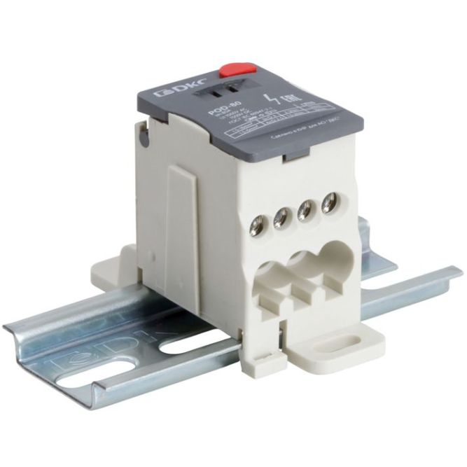 Блок распределительный винтовой зажим 3х16кв.мм 4х6кв.мм DKC POD-80