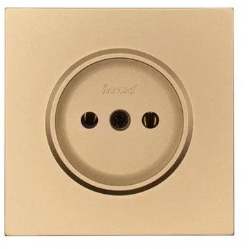 Розетка 1 мест. б/з ПБТ СП ZIMA IP20 16А безвинт. зажим зол. LEZARD 704-3688-121BQC