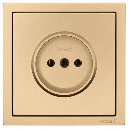 Розетка 1 мест. б/з ПБТ СП ZIMA IP20 16А безвинт. зажим зол. LEZARD 704-3688-121BQC