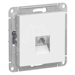 Механизм розетки телефонной 1-м СП AtlasDesign RJ11 бел. SchE ATN000181