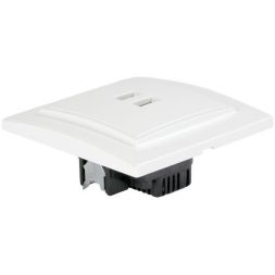 Розетка USB 2-м СП Минск 2.1А бел. EKF ERR-2USB-100