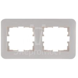 Рамка 2-м KARINA LIFE горизонт. крем. LEZARD 708-0300-147