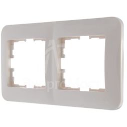 Рамка 2-м KARINA LIFE горизонт. крем. LEZARD 708-0300-147