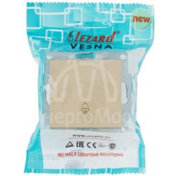 Кнопка звонка VESNA зол. LEZARD 742-3688-103