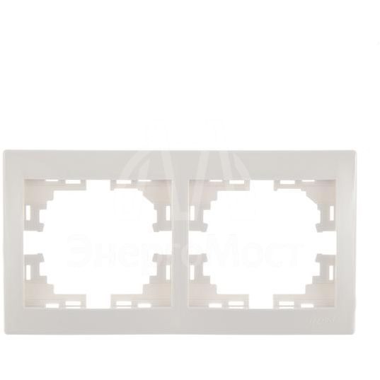 Рамка 2-м Мира горизонт. бел. LEZARD 701-0200-147