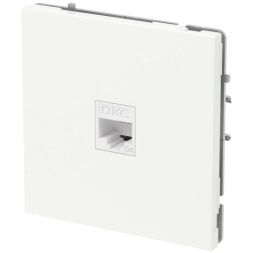 Розетка компьютерная 1-м KANT RJ45 кат.5E без шторки бел. песок DKC 7010663