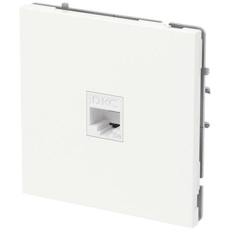 Розетка компьютерная 1-м KANT RJ45 кат.5E без шторки бел. песок DKC 7010663