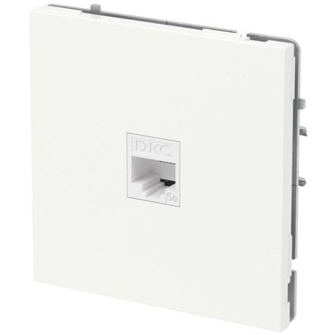 Розетка компьютерная 1-м KANT RJ45 кат.5E без шторки бел. песок DKC 7010663