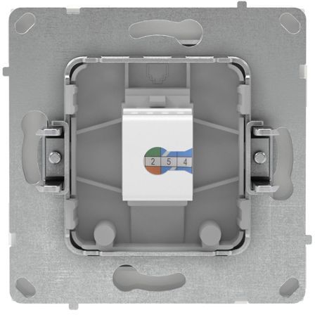 Розетка компьютерная 1-м KANT RJ45 кат.5E без шторки бел. песок DKC 7010663