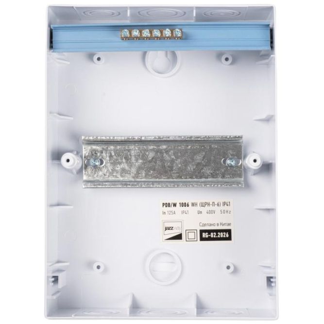 Бокс модульный накладной PDB/W 1006 WH (ЩРН-П- 6) IP41 пластик. Pro JazzWay 5071650