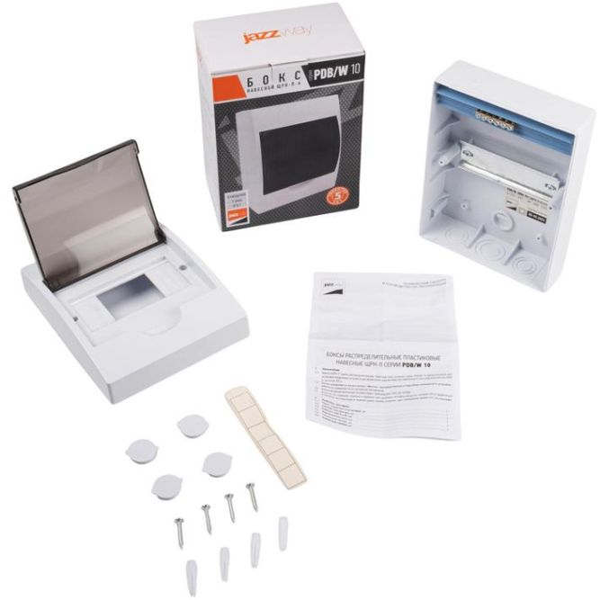Бокс модульный накладной PDB/W 1006 WH (ЩРН-П- 6) IP41 пластик. Pro JazzWay 5071650