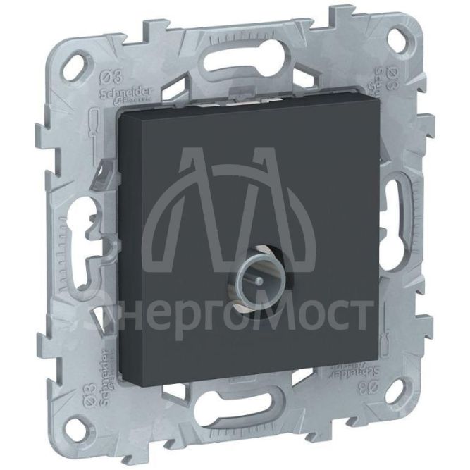 Механизм розетки TV UNICA NEW одиноч. антрацит SchE NU546254