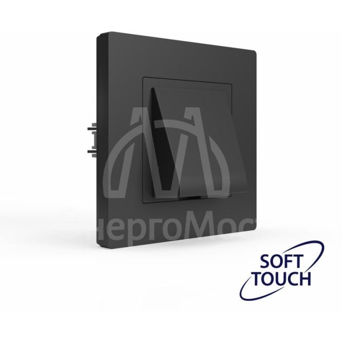 Вывод кабеля СП Pixel IP20 механизм карбон TOKOV ELECTRIC TKE-PX-CP-C14