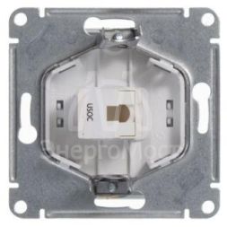 Механизм розетки телеф. 1-м СП Glossa RJ11 бел. SchE GSL000181T