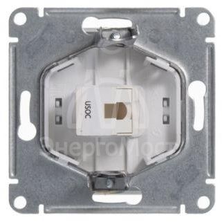 Механизм розетки телеф. 1-м СП Glossa RJ11 бел. SchE GSL000181T