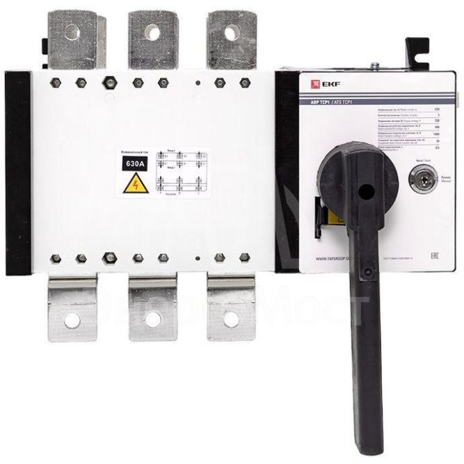 Устройство автоматического ввода резерва АВР 3п 630А 230В ТСР1 PROxima EKF ats-tsr1-630A-3p-pro