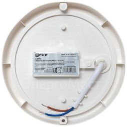 Светильник светодиодный ЖКХ ДПО-1100 12Вт 4000К IP65 круг с оптико-акустическим датчиком движения EKF BKL-1100DA-R-12-4000