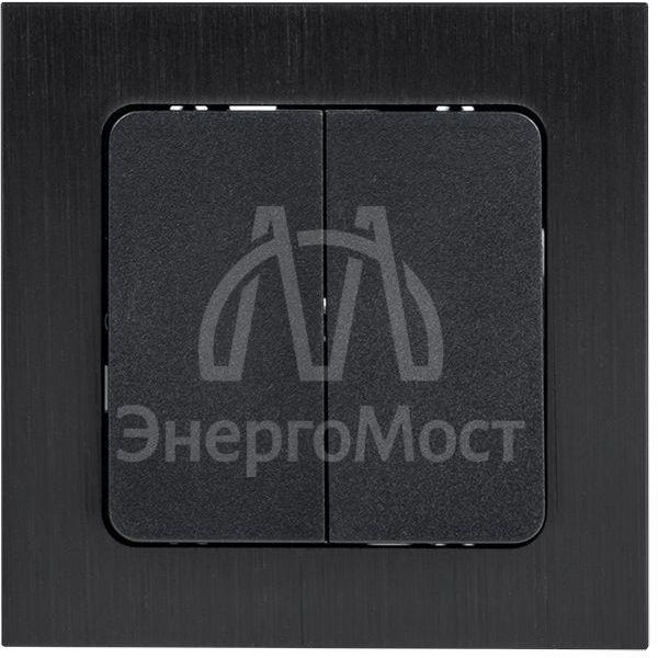 Механизм выключателя 2-кл. Стокгольм 10А черн. PROxima EKF EZV10-023-10