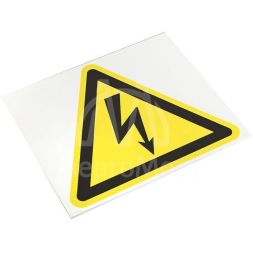 Знак пластик "Опасность поражения электрическим током" (Молния) W08 150х150мм PROxima EKF pn-1-02