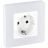 Розетка 1-м СП Inspiria 16А IP20 250В 2P+E защ. шторки немецк. стандарт бел. Leg 673730