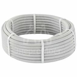 Труба гофрированная ПВХ d25мм с протяжкой сер. (уп. 50м) TOKOV ELECTRIC TKE-TG/P-25-C06/50