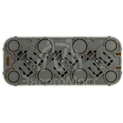 Розетка 3-м ОП Quteo 16А IP20 250В 3х2P+E с заземл. защ. шторки бел. Leg 782238