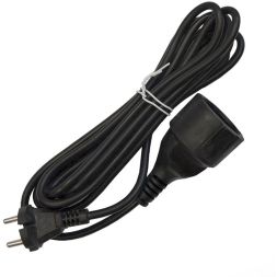 Удлинитель-шнур 1х3м без заземл. 10А IP20 ПВС 2х1 черн. DOMTOK 2339
