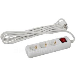 Удлинитель U-3es-3m 3х3м с заземл. ПВС 3х1 16А с выкл. ЭРА Б0028378