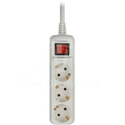 Удлинитель U-3es-3m 3х3м с заземл. ПВС 3х1 16А с выкл. ЭРА Б0028378