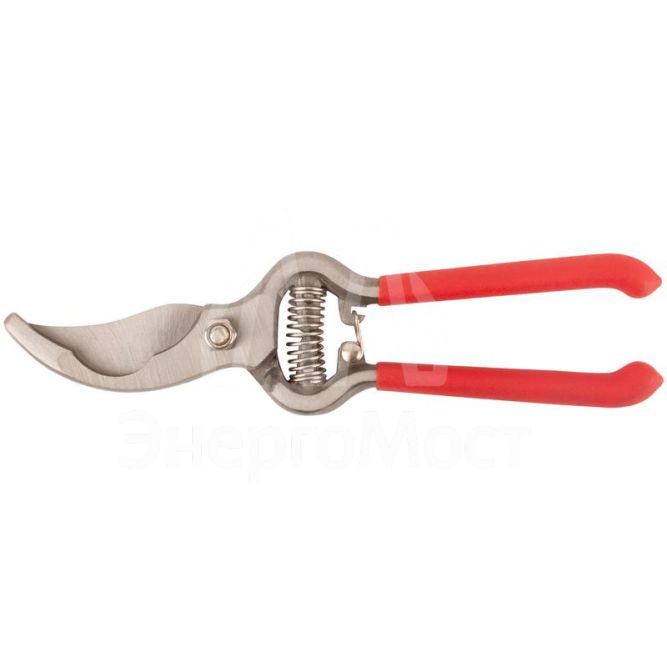 Секатор &amp;quot;Стандарт&amp;quot; режущие кромки внахлест цельнокованый ПВХ покрытие ручек 200мм FIT 77084