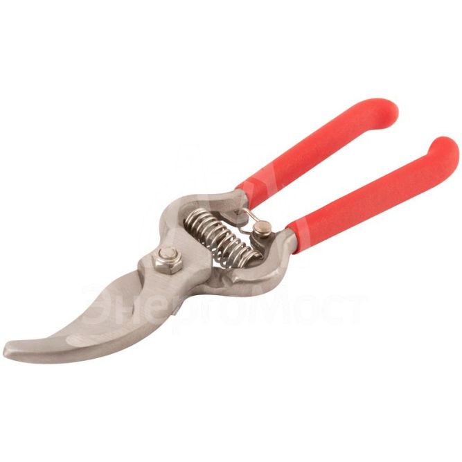 Секатор &amp;quot;Стандарт&amp;quot; режущие кромки внахлест цельнокованый ПВХ покрытие ручек 200мм FIT 77084