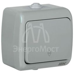 Выключатель проходной 1-кл. 1п ОП Aquatic 10А IP54 ВС-20-1-2-А сер. IEK EVA12-K03-10-54