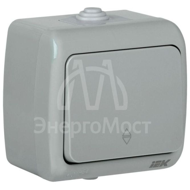 Выключатель проходной 1-кл. 1п ОП Aquatic 10А IP54 ВС-20-1-2-А сер. IEK EVA12-K03-10-54