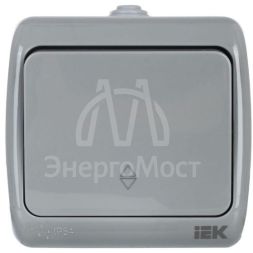 Выключатель проходной 1-кл. 1п ОП Aquatic 10А IP54 ВС-20-1-2-А сер. IEK EVA12-K03-10-54