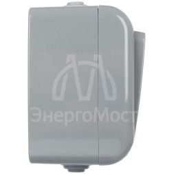 Выключатель проходной 1-кл. 1п ОП Aquatic 10А IP54 ВС-20-1-2-А сер. IEK EVA12-K03-10-54