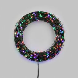 Гирлянда светодиодная Роса с контроллером 100м 1000 LED мультиколор IP20 230В зел. провод Neon-Night 303-299