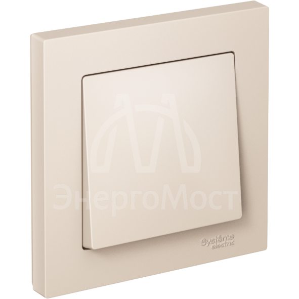 Выключатель 1-кл. СП AtlasDesign 10А IP20 (сх. 1) 10AX в сборе беж. SchE ATN000212