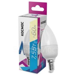 Лампа светодиодная CN 7.5Вт 220В E14 3000К Космос LkecLED7.5wCNE1430