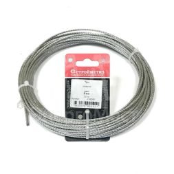 Трос стальной 3.0мм DIN 3055 цинк (уп.20м) подвес СТРОЙМЕТИЗ 4140060