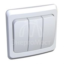 Выключатель 3-кл. СП Этюд 10А IP20 бел. SchE BC10-003B