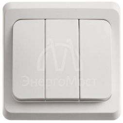 Выключатель 3-кл. СП Этюд 10А IP20 бел. SchE BC10-003B