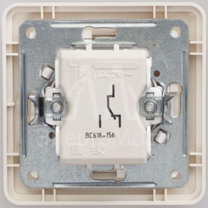 Переключатель 1-кл. СП W59 16А IP20 в сборе сл. кость SchE VS616-156-28