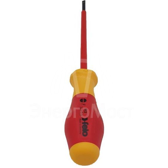 Отвертка диэлектрическая шлицевая SL3.0х0.5х100 Felo 91303090
